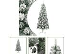 The Living Store Albero Di Natale Artificiale Pieghevole Coperto Di Neve 210 Cm