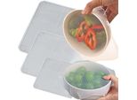 Coperchi In Silicone Multiuso 4 Pezzi Per Alimenti Coperchi Riutilizzabili