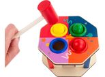 Gioco Del Martello Montessori Martello Di Legno + Colpo Di Martello Colorato