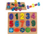 Numeri Blocchi Di Legno Per Il Conteggio Puzzle Numeri Puzzle