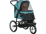 Pawhut Passeggino Per Cani Passeggino Pieghevole Per Cani E Gatti Fino A 20 Kg Passeggino Per Gatti Con Ruote In Gomma Per Tutti I Terreni Cuscini Finestre In Rete Porte Passeggino Per Gatti Con Cestino Portaoggetti Passeggino Verde Scuro