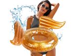 Ruota Gonfiabile Con Ali Ali Glitterate Per Il Nuoto