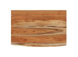 Mensola A Muro 50X30X2,5 Cm Rettangolare In Legno Massiccio Di Acacia Bordo Albero
