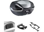 Kit Bauletto Monokey Givi V47 Tech Nero Fumè 47L Con Portapacchi