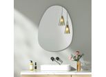 S'afielina Specchio Da Parete Asimmetrico 60×45 Cm Senza Cornice Specchio Decko Specchio Da Bagno Per Soggiorno, Bagno E Camera Da Letto
