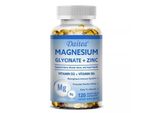 Glicinato Di Magnesio + Zinco + Vitamina D3 + Vitamina B6 (120 Capsule) Integratore Alimentare, Ossa, Muscoli, Nervi, Cuore