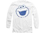 Sesame Street - T-Shirt Unisex Uomo/Donna, Manica Lunga TV20464 (Xl) (Bianco)