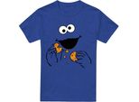 Sesame Street - Maglietta "Om Nom"" Per Uomo/Donna Unisex TV20506 (3XL) (Blu Reale)"