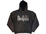 The Beatles - Felpa Con Cappuccio Per Uomo/Donna Unisex, Stone Wash RO14420 (L) (Antracite)