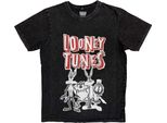 Looney Tunes - Maglietta Uomo/Donna Unisex, Stone Wash RO14504 (Xxl) (Nero)