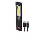 Brennenstuhl Led Akku Handleuchte Pl 200 Ac / Led Taschenlampe Mit Cob Led (200Lm, Inklusive Usb C-Ladekabel, Bis Zu 12H Leuchtdauer, Inspektionsleuch (1175590100)