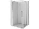 Mexen Velar Duo Cabina Doccia Scorrevole 90 X 80 Cm, Trasparente, Cromo - 871-090-080-02-01