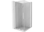 Mexen Velar L Cabina Doccia Scorrevole 120 X 120 Cm, Trasparente, Bianca - 871-120-120-03-20