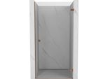 Mexen Lunar-B Porta Doccia A Battente Destra 80 Cm, Trasparente, Oro Rosa - 832-080-000-60-00-P
