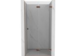 Mexen Lunar-F Porta Doccia Pieghevole Destra 95 Cm, Trasparente, Oro Rosa - 836-095-000-60-00-P