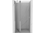 Mexen Mist Porta Doccia Battente 105 Cm, Trasparente, Cromo - 8A4-105-000-01-00