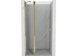 Mexen Mist Porta Doccia Battente 105 Cm, Trasparente, Dorata - 8A4-105-000-50-00