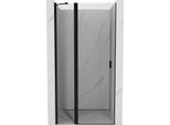 Mexen Mist Porta Doccia A Battente 115 Cm, Trasparente, Nero - 8A4-115-000-70-00