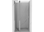 Mexen Mist L Porta Doccia Battente 90 Cm, Trasparente, Cromo - 8A4L-090-000-01-00