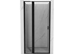 Mexen Mist L Porta Doccia Battente Sinistra 105 Cm, Cornice Nera, Nero - 8A4L-105-000-70-70-L