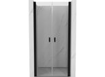 Mexen Mist Porta Doccia Battente 110 Cm, Trasparente, Nera - 8A7-110-000-70-00