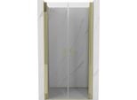 Mexen Mist Porta Doccia Battente 90 Cm, Trasparente, Oro - 8A7-090-000-50-00