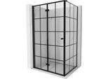 Mexen Mist-F Cabina Doccia Pieghevole Sinistra 90 X 75 Cm, Griglia Nera, Nero - 8A6T-090-075-70-77-L