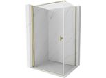 Mexen Mist-B Cabina Doccia A Battente 75 X 95 Cm, Trasparente, Oro - 8A2T-075-095-50-00