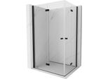 Mexen Mist-F Duo Cabina Doccia Pieghevole Sinistra 115 X 105 Cm, Trasparente, Nero - 8A6-115L-105P-70-00