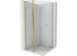 Mexen Mist L Cabina Doccia Pentagonale A Battente 80 X 80 Cm, Trasparente, Oro - 8A8L-080-080-50-00