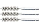 Bgs Spazzola In Acciaio 12 Mm Esagono Esterno 6,3 Mm (1/4") 3 Pezzi - 3078-12-S"