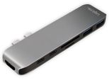 Logilink UA0302 Hub Multifunzionale Logilink USB-C 7-In-1 Con Pd, Grigio