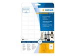 Etichette Herma In Film Resistente Alle Intemperie A4, 37 X 25 Mm, Bianco, Adesione Estremamente Forte