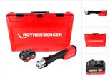 Pressa A Batteria Rothenberger Romax 4000 18 V Elettroidraulica + 1X Batteria 10,0 Ah Cas + Custodia - Senza Caricatore