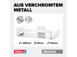 Tesa 40412-00000-00 Tesa Deluxxe Duschkorb Inkl. KlebelöSung Silber