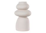 Xxxl Vase , Beige , Keramik , organisch , 14.5x26.5x14.5 cm , auch für frische Blumen geeignet , Dekoration, Vasen, Keramikvasen