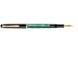 Pelikan 983395 Stilografica Classic M200 Pennino F Verde Marmorizzato Astuccio Pieghevole
