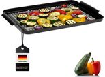 Bremermann Maxi Piastra Per Grigliare, Padella Per Grigliare, Rivestimento Antiaderente, 44,5 X 29 Cm