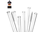 Bremermann 6 Cannucce In Vetro, Lunghezza 15 Cm, Riutilizzabili, Trasparenti Incl