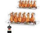 Supporto Per Cosce Di Pollo Bremermann Per 12 Cosce O Ali Di Pollo, Set Da 2