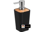 Dispenser Di Sapone Bremermann Calvi In Bambù E Plastica | Capacità 320 Ml