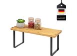 Scaffale Da Cucina Bremermann, Portaspezie, A Libera Installazione, In Bambù, Larghezza Circa 36 Cm, Nero