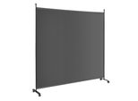 Divisorio Costway 184 X 184 Cm Su Rotelle, Schermo A 1 Pezzo, Parete Divisoria Pieghevole, In Tessuto, Schermo Privacy Per Maggiore Privacy E Flessibilità (Grigio)