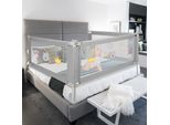 Parapetto Per Letto Tolletour Parapetto Per Letto Parapetto Per Lettino Regolabile In Altezza 150 X 98 Cm Parapetto Per Lettino Protezione Anticaduta Letto Grigio Scuro