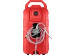 Succebuy Serbatoio Di Carburante Da 16 Galloni, Serbatoio Di Gas Portatile Da 7,8 L/Min Con Pompa A Mano E Ruote In Gomma, Serbatoio Di Trasferimento Del Carburante Per Benzina, Gasolio, Olio Per Macchine, Auto, Tosaerba, Trattori, Barche, Motociclette