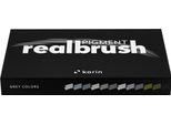 Karin Realbrush Pigment Marker Grey Set - 12 Pezzi Penne A Pennello