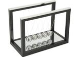 Palla A Pendolo Elegante Design Alla Moda Specchio Stile Nero Oscillante Giocattolo Di Decompressione Per La Decorazione Del Desktop Regalo