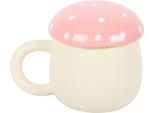 Something Different - Tazza Da Caffè, Fungo SD10319 (Taglia Unica) (Bianco/Rosa)