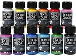 Tintura Per Tessuti - Set Di 12 Colori, 50 Ml