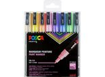 Marcatore A Pigmenti Uni-Ball Posca PC-3M, Confezione Da 8, Pastello